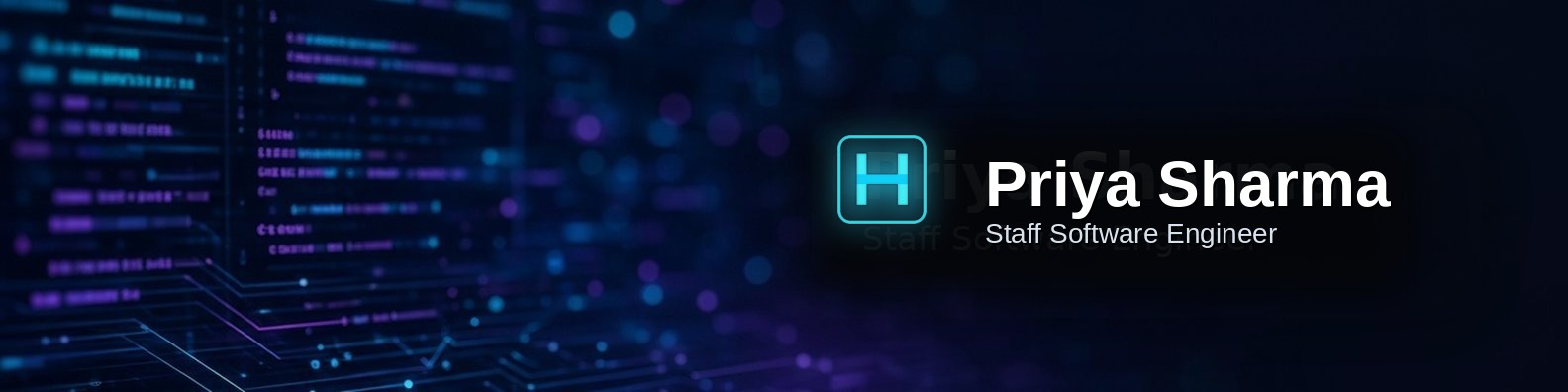 Sample output for LinkedIn Banner · Profession Scene with Your Name