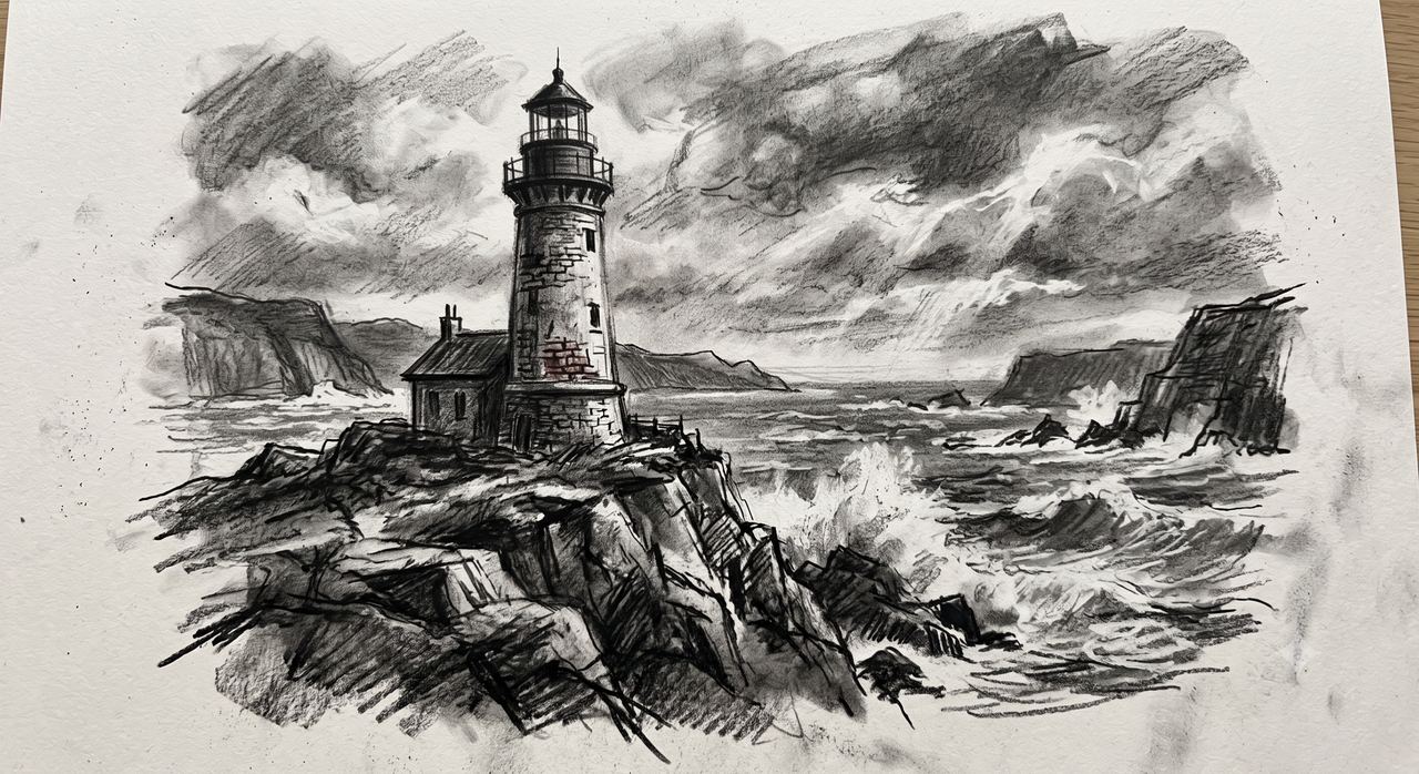 Listing sample for Midjourney Prompt for Charcoal Sketch Art (style concept; not an end-user likeness)