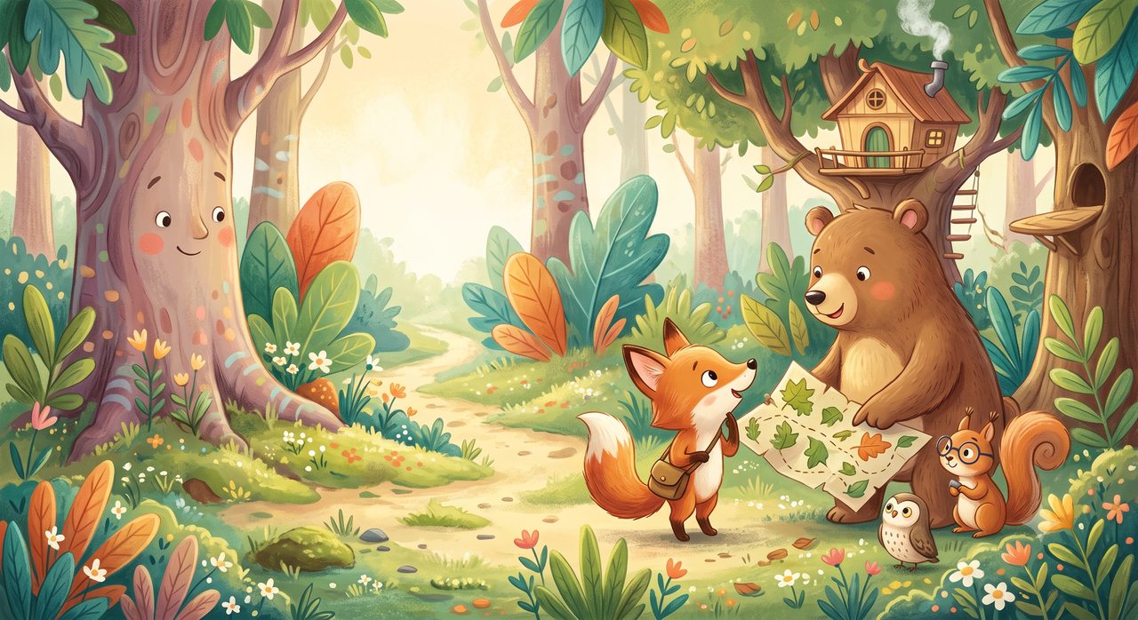 Listing sample for Midjourney Prompt for Children Book Illustration Art (style concept; not an end-user likeness)