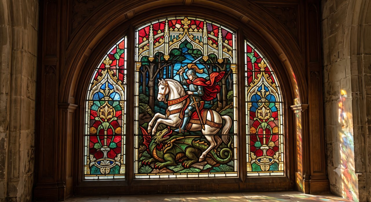 Sample output for Stained Glass Window Art — Midjourney Prompt