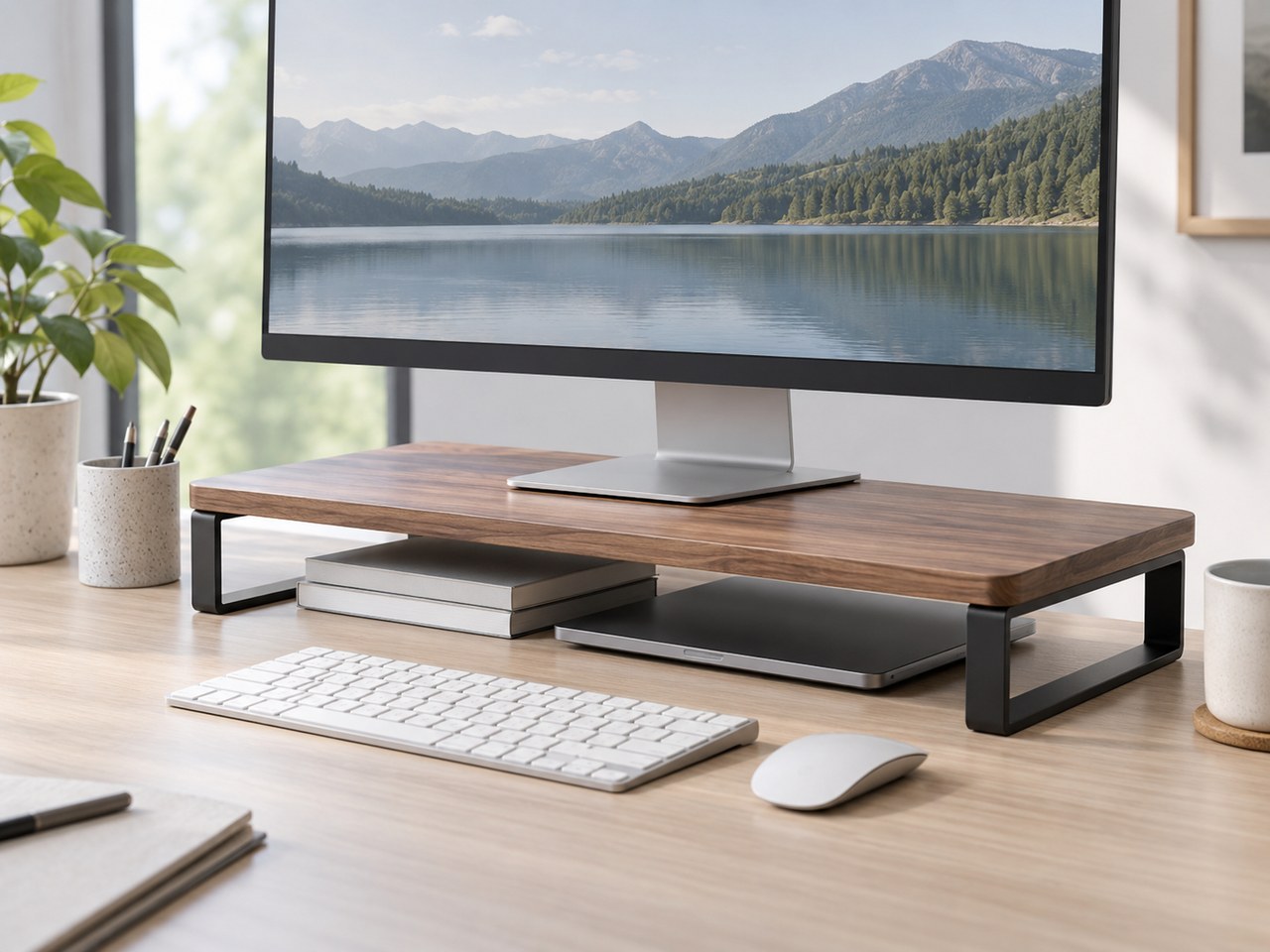 Sample output for Midjourney Product Photo Prompt — Monitor Stand