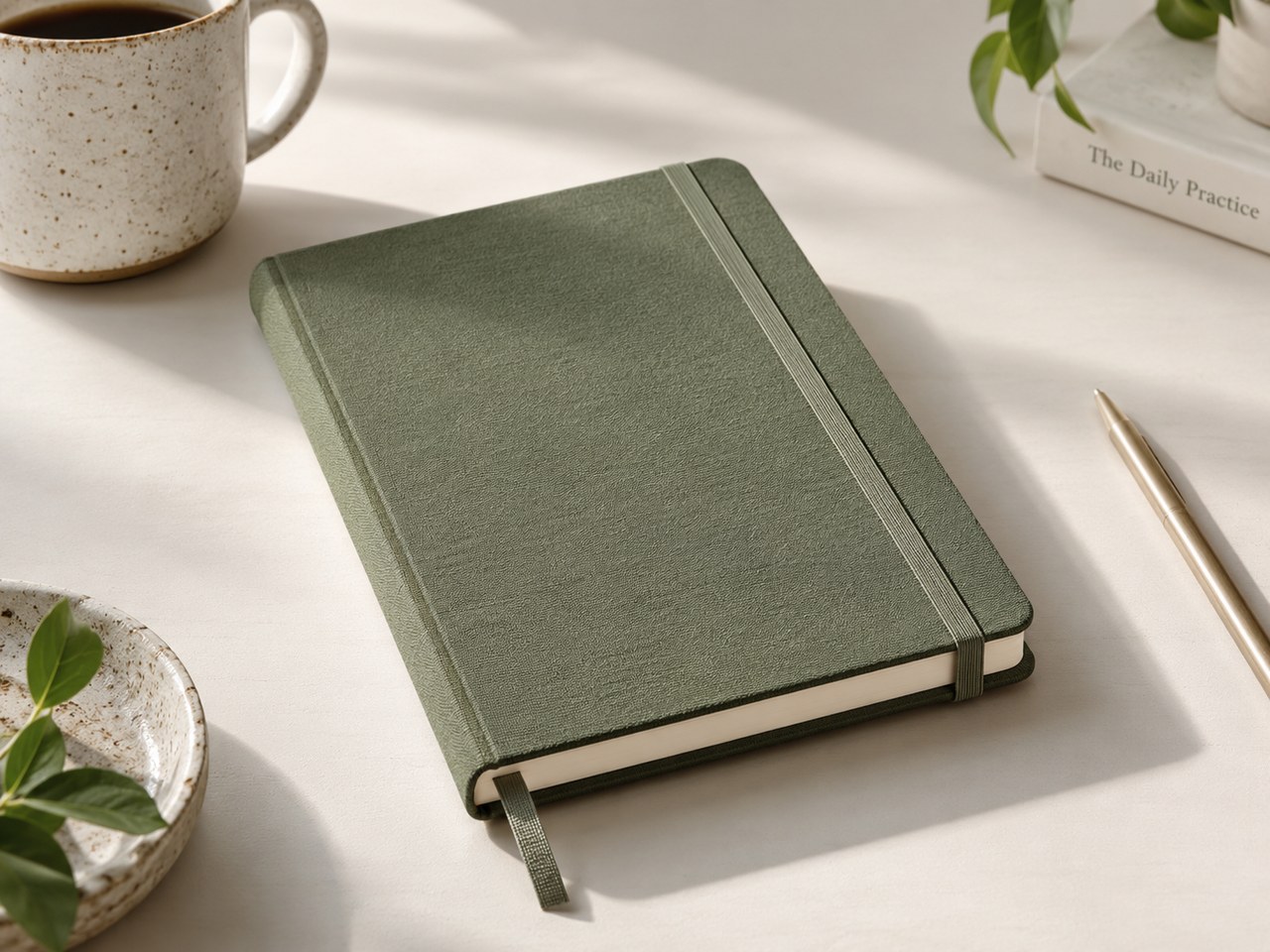 Product showcase sample for Midjourney Prompt for Notebook Product Photography (style concept; not an end-user likeness)