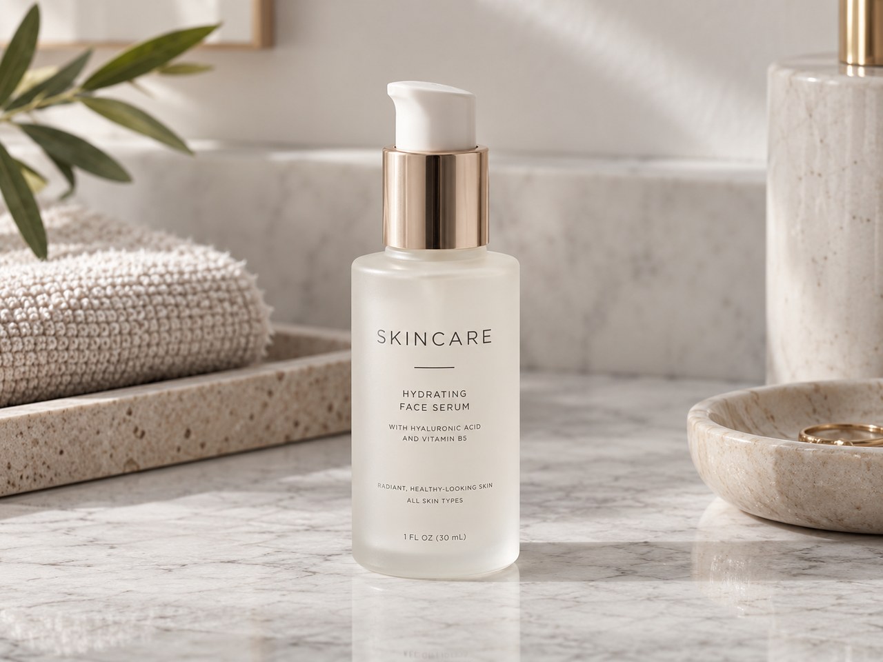 Sample output for Midjourney Product Photo Prompt — Skincare Bottle