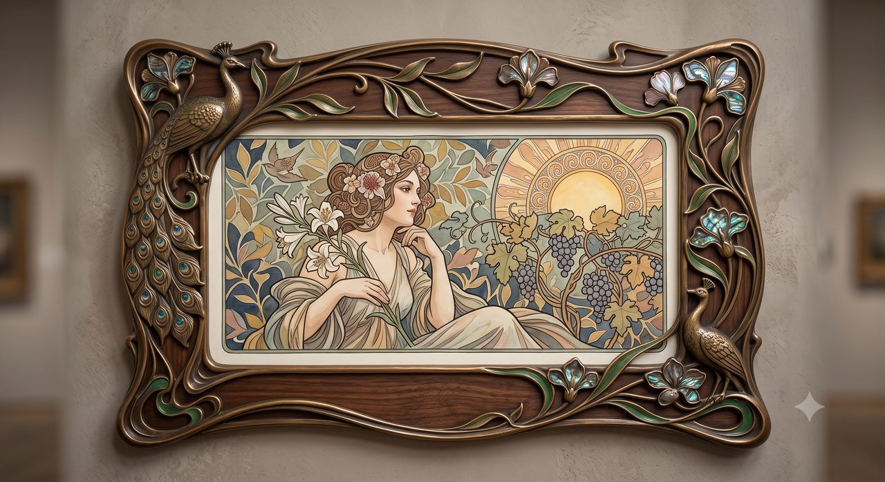 Sample output for Art Nouveau Frame Art (SD)